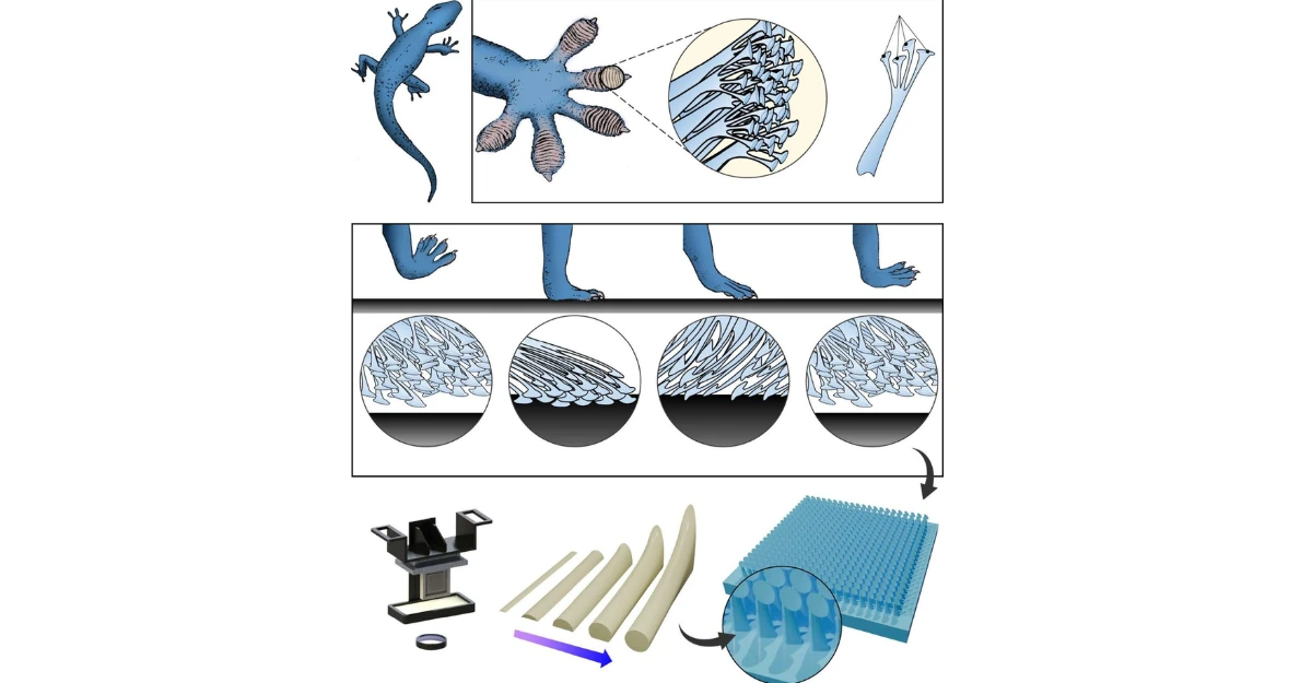 3D Printed Grippers Mimic Gecko Feet Using Overcuring